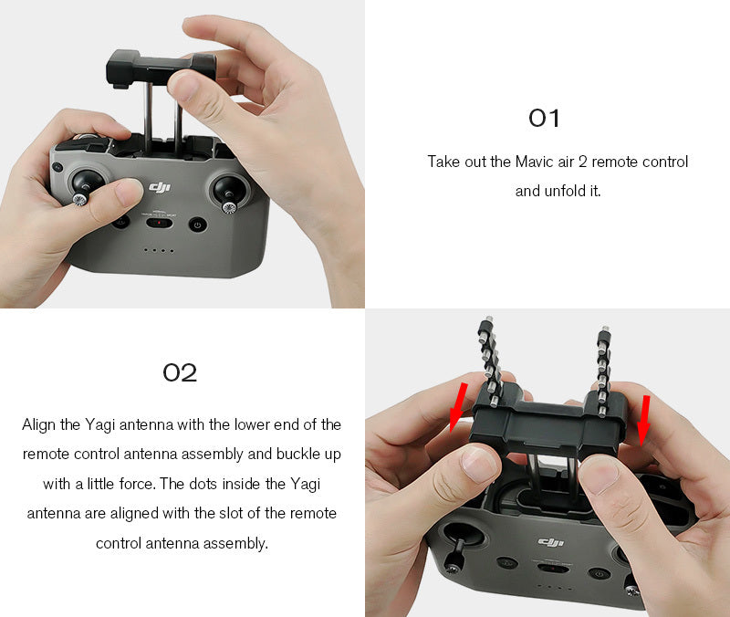 Extended range Yagi antenna signal booster