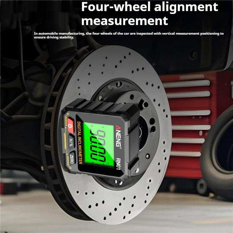 Multifunctional Inclinometer Magnetic Level Slope Measurement