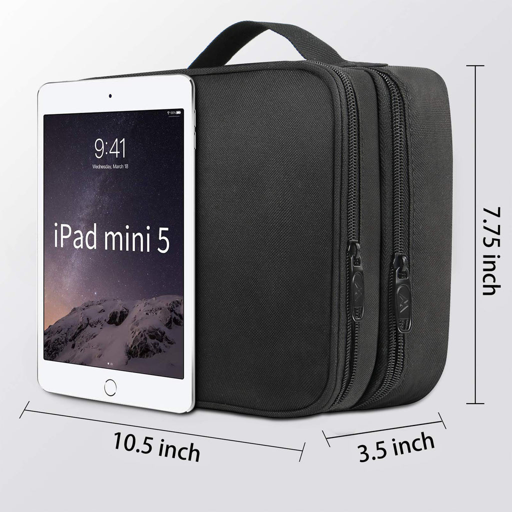 Double-layer Digital Portable And Versatile Data Cable Charger Electronic Accessories Storage Bag